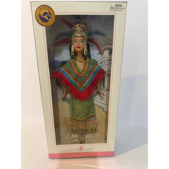 Barbie Princess of Ancient Mexico Dolls of the World Pink Label - Picture 3 of 8